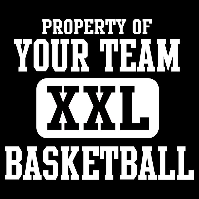 Property Of Your Team XXL Sports Personalize Text Wool Snapback Cap