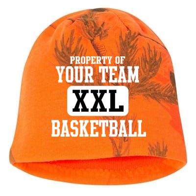 Property Of Your Team XXL Sports Personalize Text Kati - Camo Knit Beanie