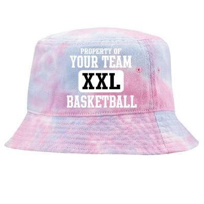 Property Of Your Team XXL Sports Personalize Text Tie-Dyed Bucket Hat