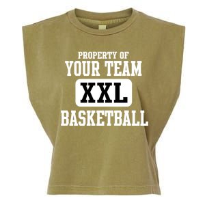 Property Of Your Team XXL Sports Personalize Text Garment-Dyed Women's Muscle Tee