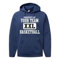 Property Of Your Team XXL Sports Personalize Text Performance Fleece Hoodie