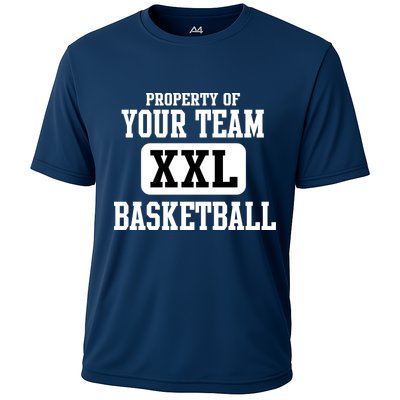 Property Of Your Team XXL Sports Personalize Text Cooling Performance Crew T-Shirt