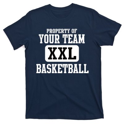 Property Of Your Team XXL Sports Personalize Text T-Shirt