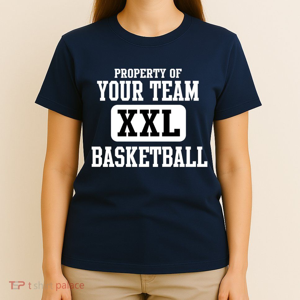 Property Of Your Team XXL Sports Personalize Text T-Shirt