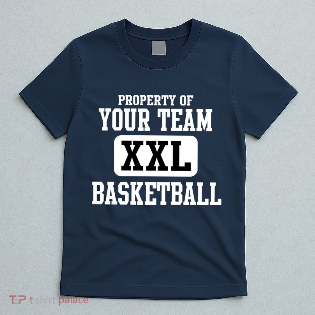 Property Of Your Team XXL Sports Personalize Text T-Shirt