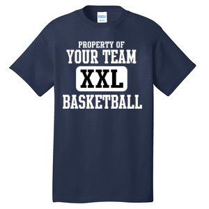 Property Of Your Team XXL Sports Personalize Text Tall T-Shirt