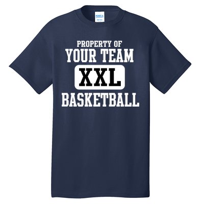 Property Of Your Team XXL Sports Personalize Text Tall T-Shirt