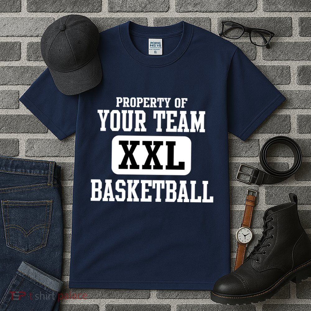 Property Of Your Team XXL Sports Personalize Text Tall T-Shirt
