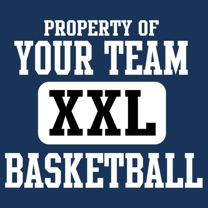 Property Of Your Team XXL Sports Personalize Text Bucket Hat