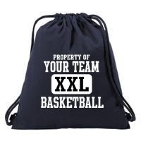 Property Of Your Team XXL Sports Personalize Text Drawstring Bag