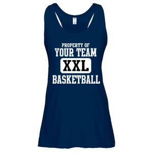 Property Of Your Team XXL Sports Personalize Text Ladies Essential Flowy Tank