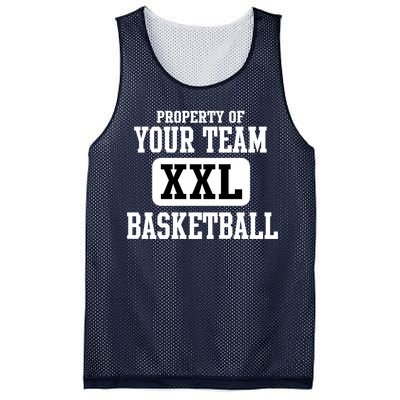 Property Of Your Team XXL Sports Personalize Text Mesh Reversible Basketball Jersey Tank