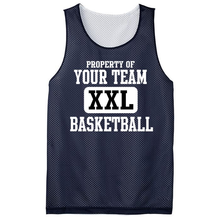 Property Of Your Team XXL Sports Personalize Text Mesh Reversible Basketball Jersey Tank