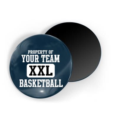 Property Of Your Team XXL Sports Personalize Text Magnet