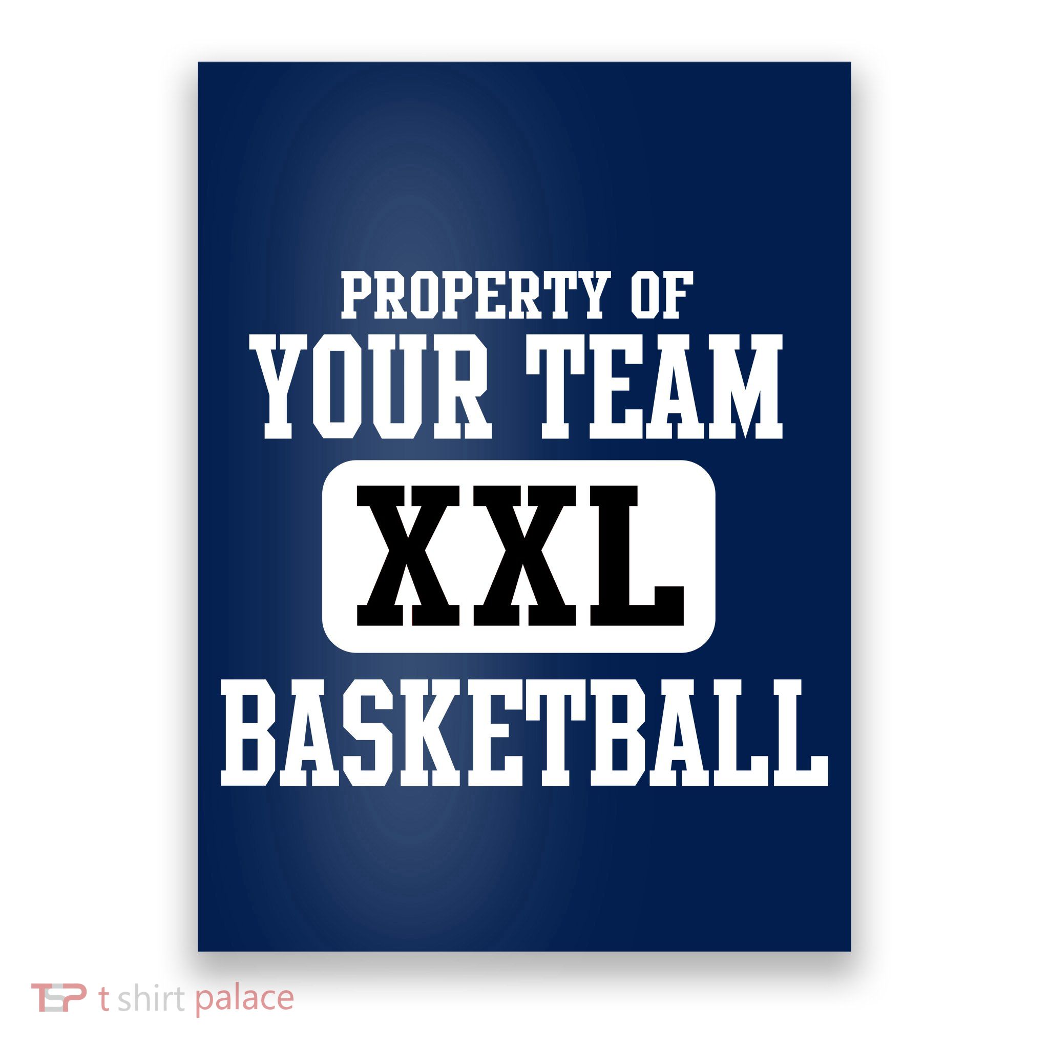 Property Of Your Team XXL Sports Personalize Text Poster