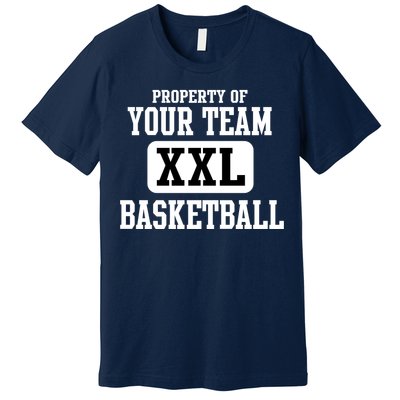 Property Of Your Team XXL Sports Personalize Text Premium T-Shirt