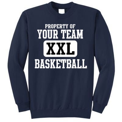 Property Of Your Team XXL Sports Personalize Text Tall Sweatshirt