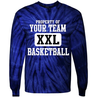 Property Of Your Team XXL Sports Personalize Text Tie-Dye Long Sleeve Shirt