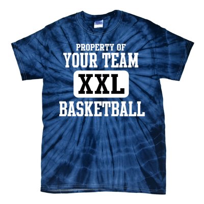 Property Of Your Team XXL Sports Personalize Text Tie-Dye T-Shirt