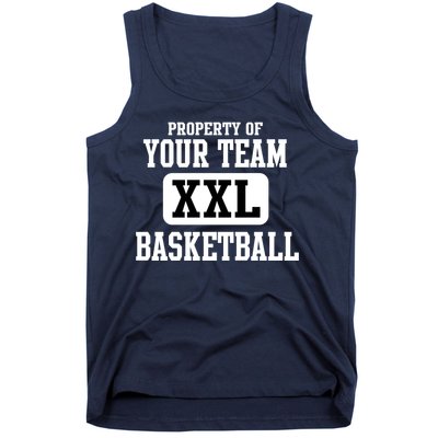 Property Of Your Team XXL Sports Personalize Text Tank Top