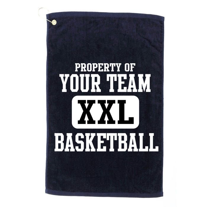 Property Of Your Team XXL Sports Personalize Text Golf Towel