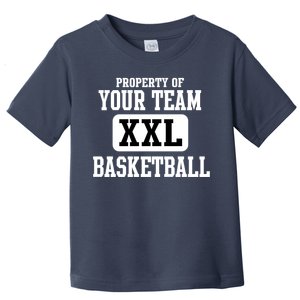 Property Of Your Team XXL Sports Personalize Text Toddler T-Shirt