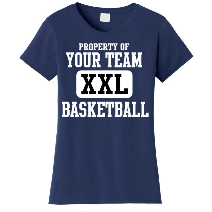 Property Of Your Team XXL Sports Personalize Text Women's T-Shirt