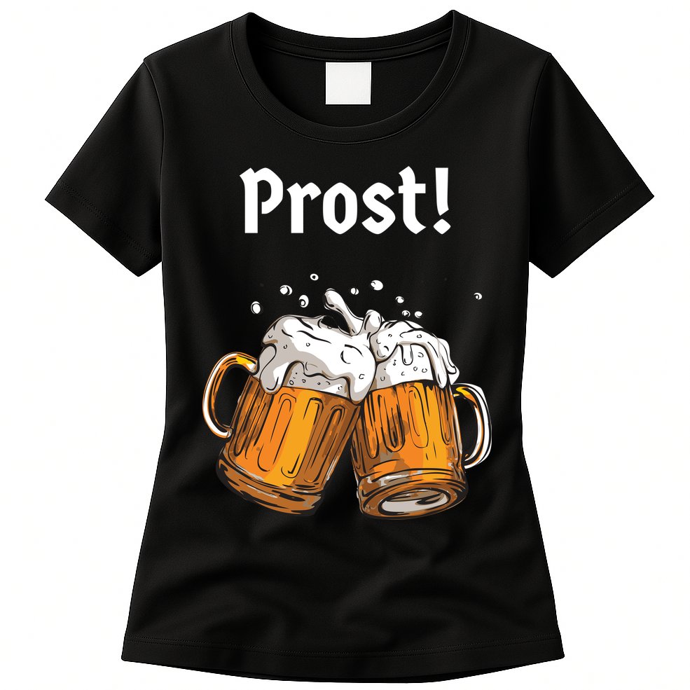 Prost Oktoberfest Beerfest Womens T-Shirt