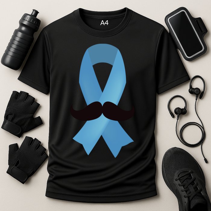 Prostate Awareness Mustache Month Cooling Performance Crew T-Shirt
