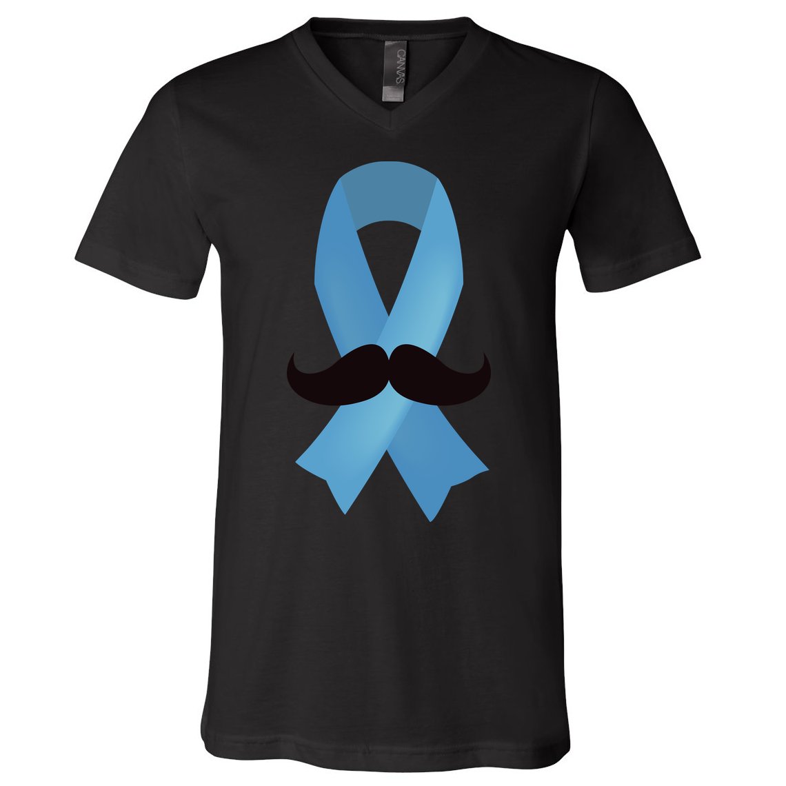 Prostate Awareness Mustache Month V-Neck T-Shirt