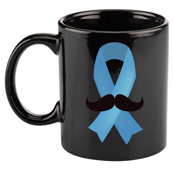 Prostate Awareness Mustache Month 11oz C Handle Ceramic Mug