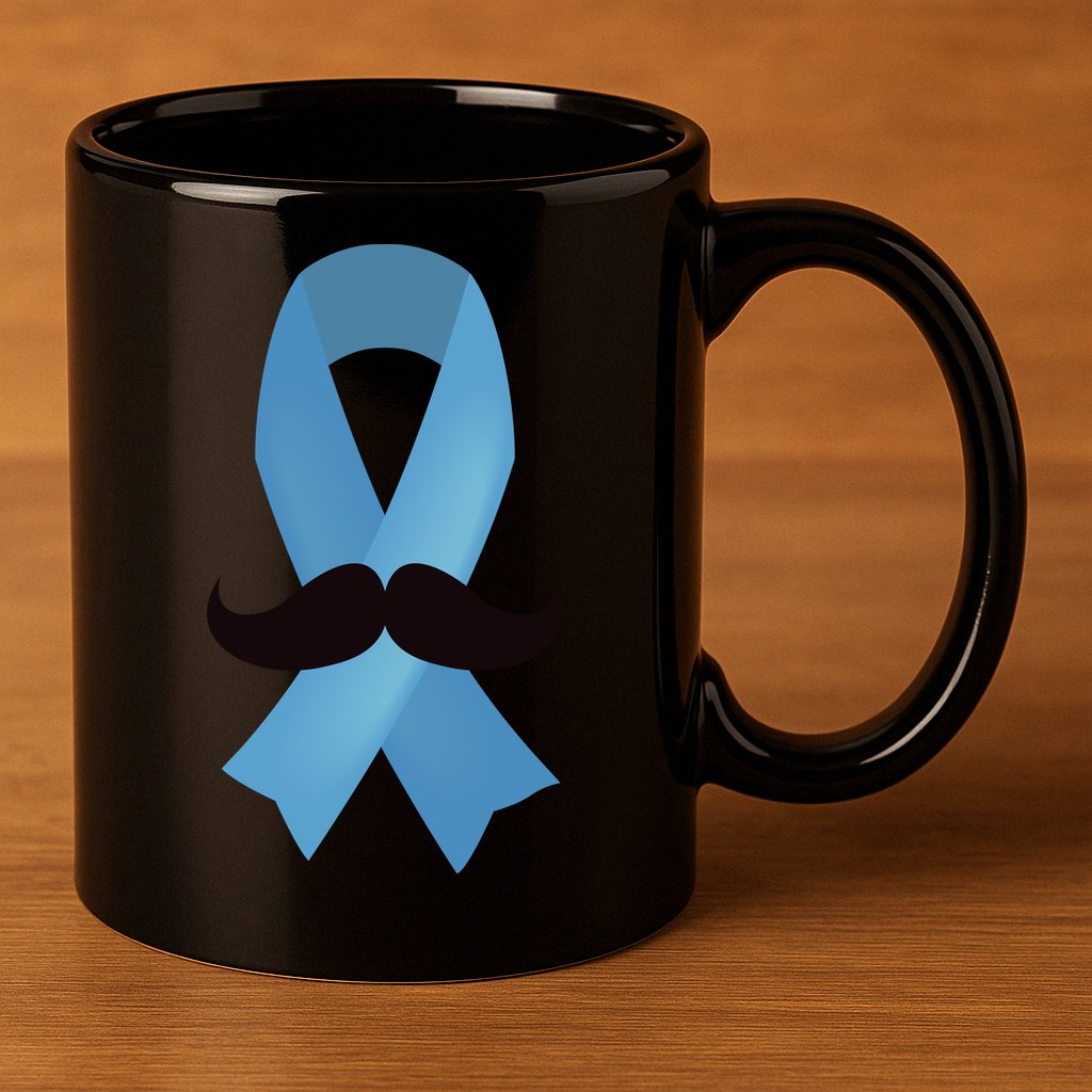 Prostate Awareness Mustache Month 11oz C Handle Ceramic Mug