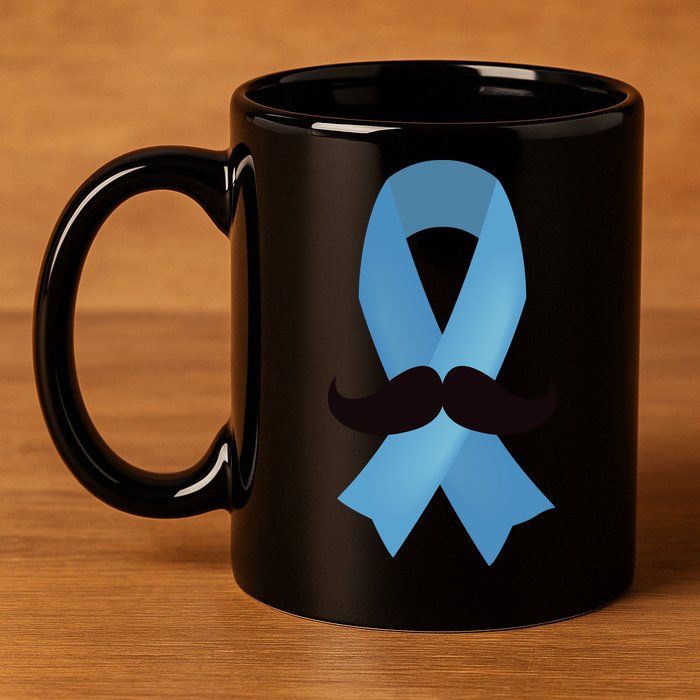 Prostate Awareness Mustache Month 11oz C Handle Ceramic Mug