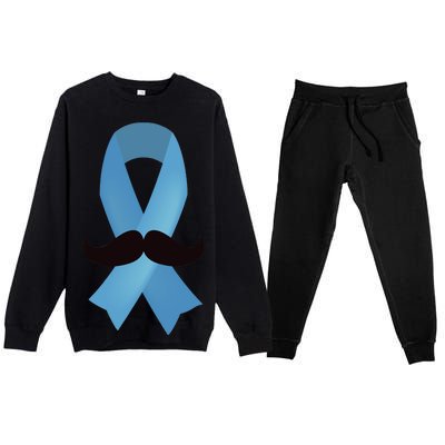 Prostate Awareness Mustache Month Premium Crewneck Sweatsuit Set