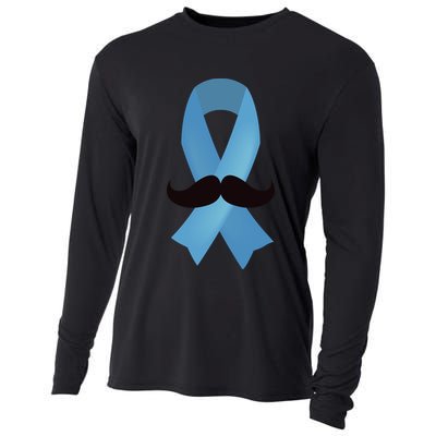 Prostate Awareness Mustache Month Cooling Performance Long Sleeve Crew
