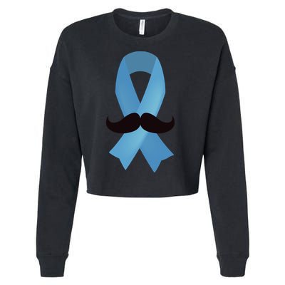 Prostate Awareness Mustache Month Cropped Pullover Crew