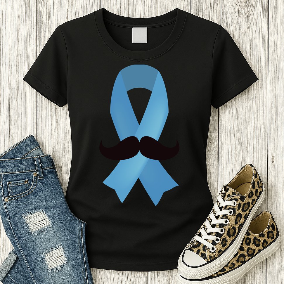 Prostate Awareness Mustache Month Womens T-Shirt