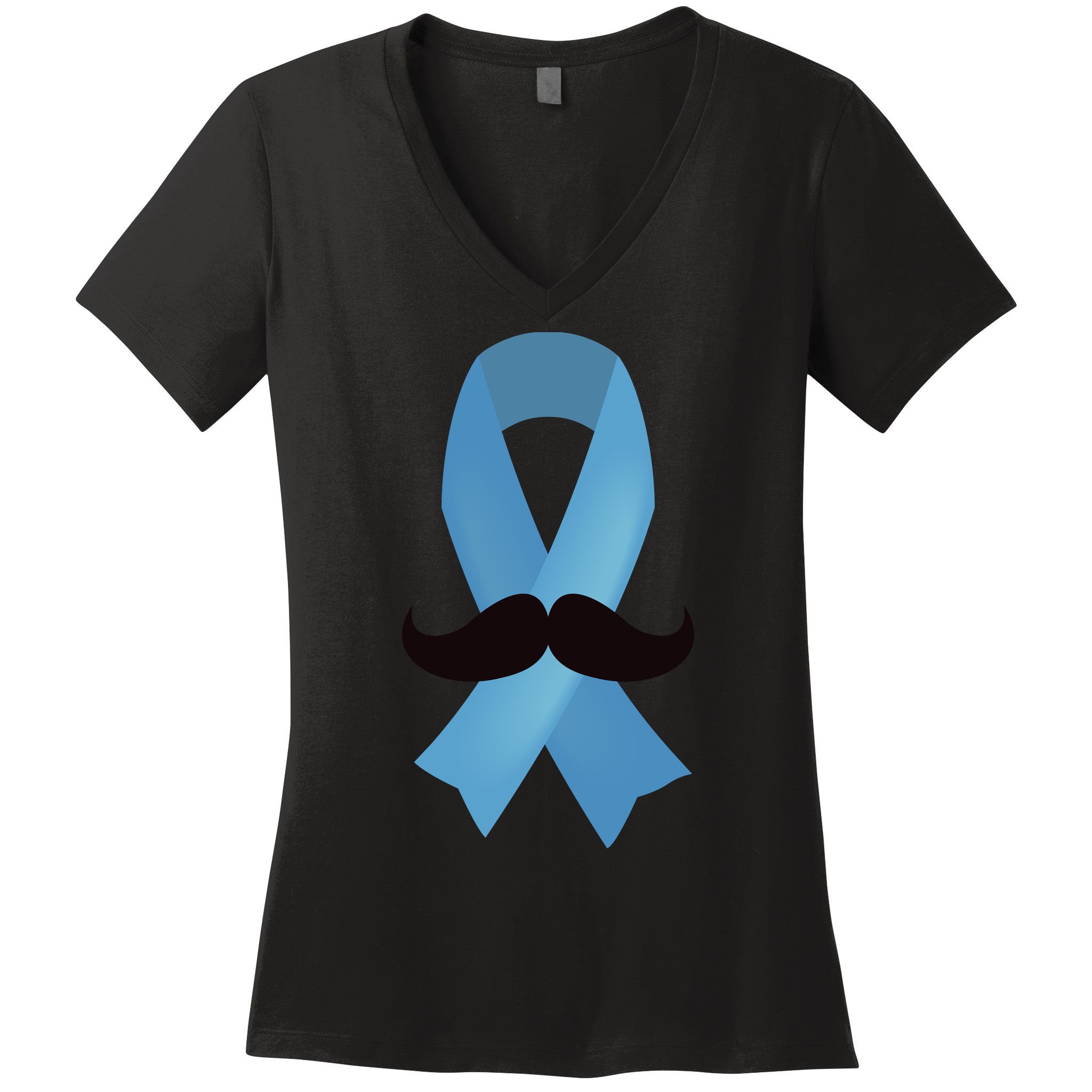 Prostate Awareness Mustache Month Women's V-Neck T-Shirt