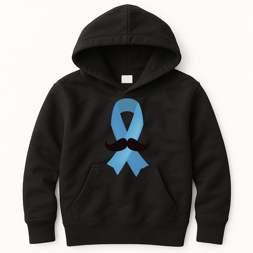 Prostate Awareness Mustache Month Kids Hoodie
