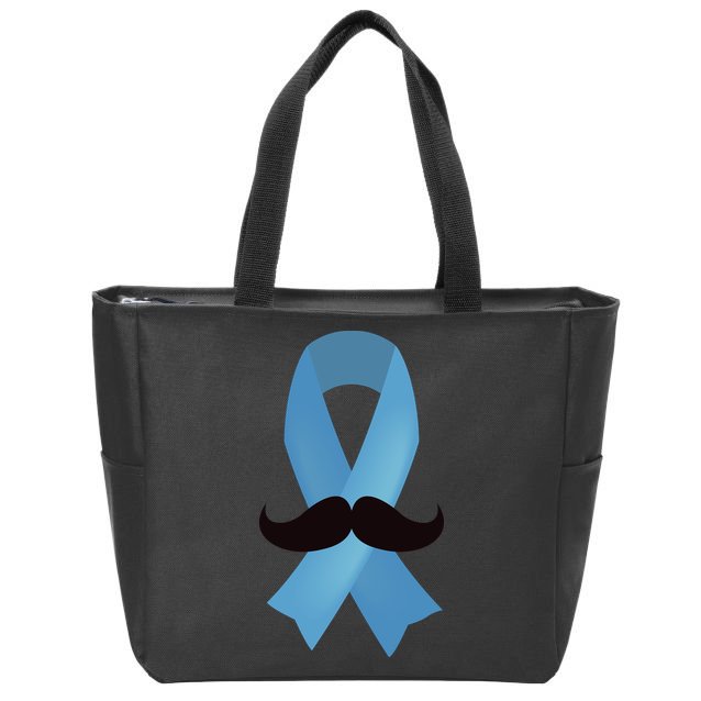 Prostate Awareness Mustache Month Zip Tote Bag