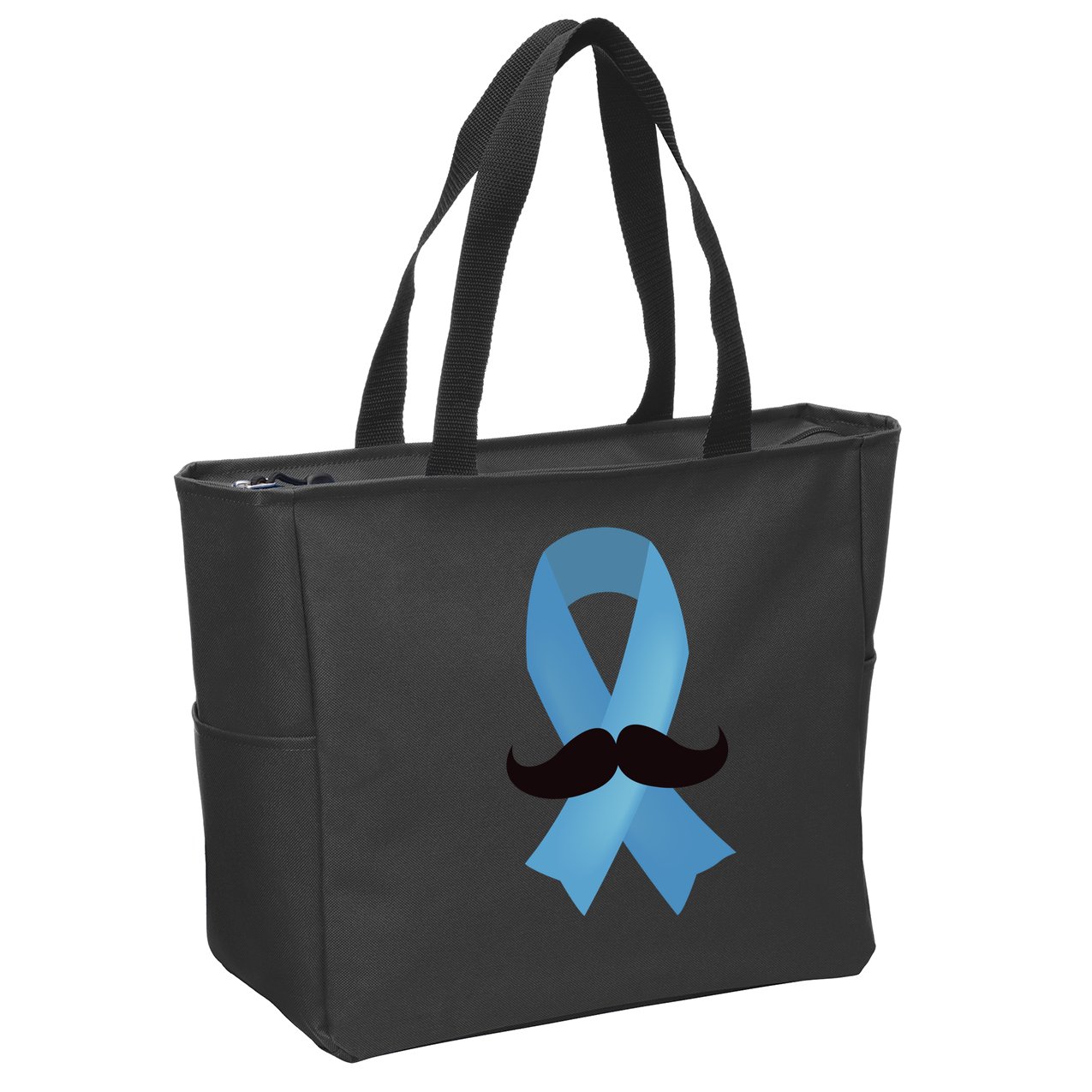Prostate Awareness Mustache Month Zip Tote Bag