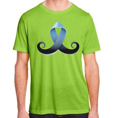 Prostate Awareness Ribbon Mustache Adult ChromaSoft Performance T-Shirt