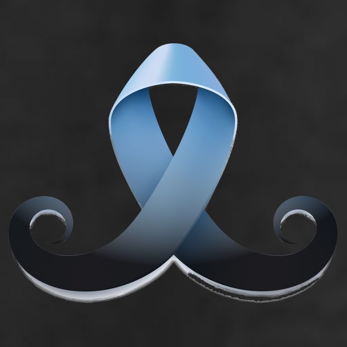 Prostate Awareness Ribbon Mustache Cool Comfort Performance Bucket Hat