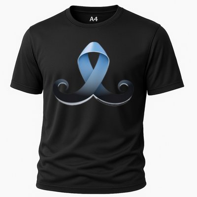Prostate Awareness Ribbon Mustache Performance Shirt