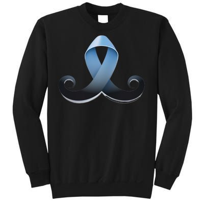 Prostate Awareness Ribbon Mustache Sweatshirt