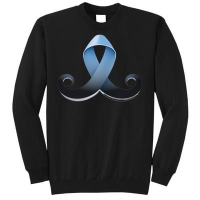 Prostate Awareness Ribbon Mustache Tall Sweatshirt