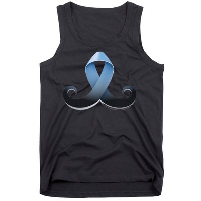 Prostate Awareness Ribbon Mustache Tank Top