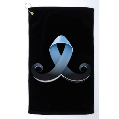 Prostate Awareness Ribbon Mustache Golf Towel
