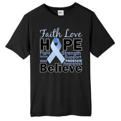 Prostate Cancer Awareness Faith Hope Tall Fusion ChromaSoft Performance T-Shirt