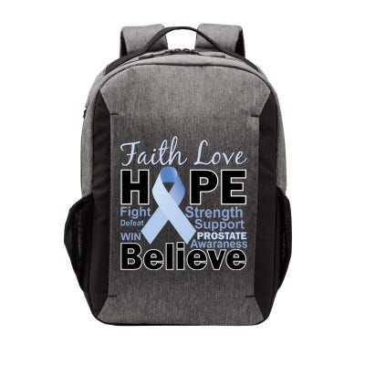 Prostate Cancer Awareness Faith Hope Vector Backpack